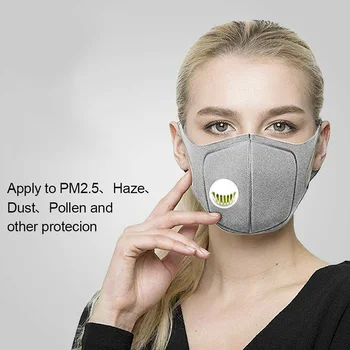 

Anti Dust Mask PM2.5 Activated Carbon Filter Face Mouth Masks Reusable Mouth Cover Anti Fog Haze Respirator Men Women