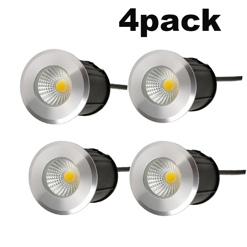 4PCS 110V220V 12V LED Underground Light Ground Garden Path Floor Lamp Outdoor Underground Buried Yard Lamp Landscape Light led underground light