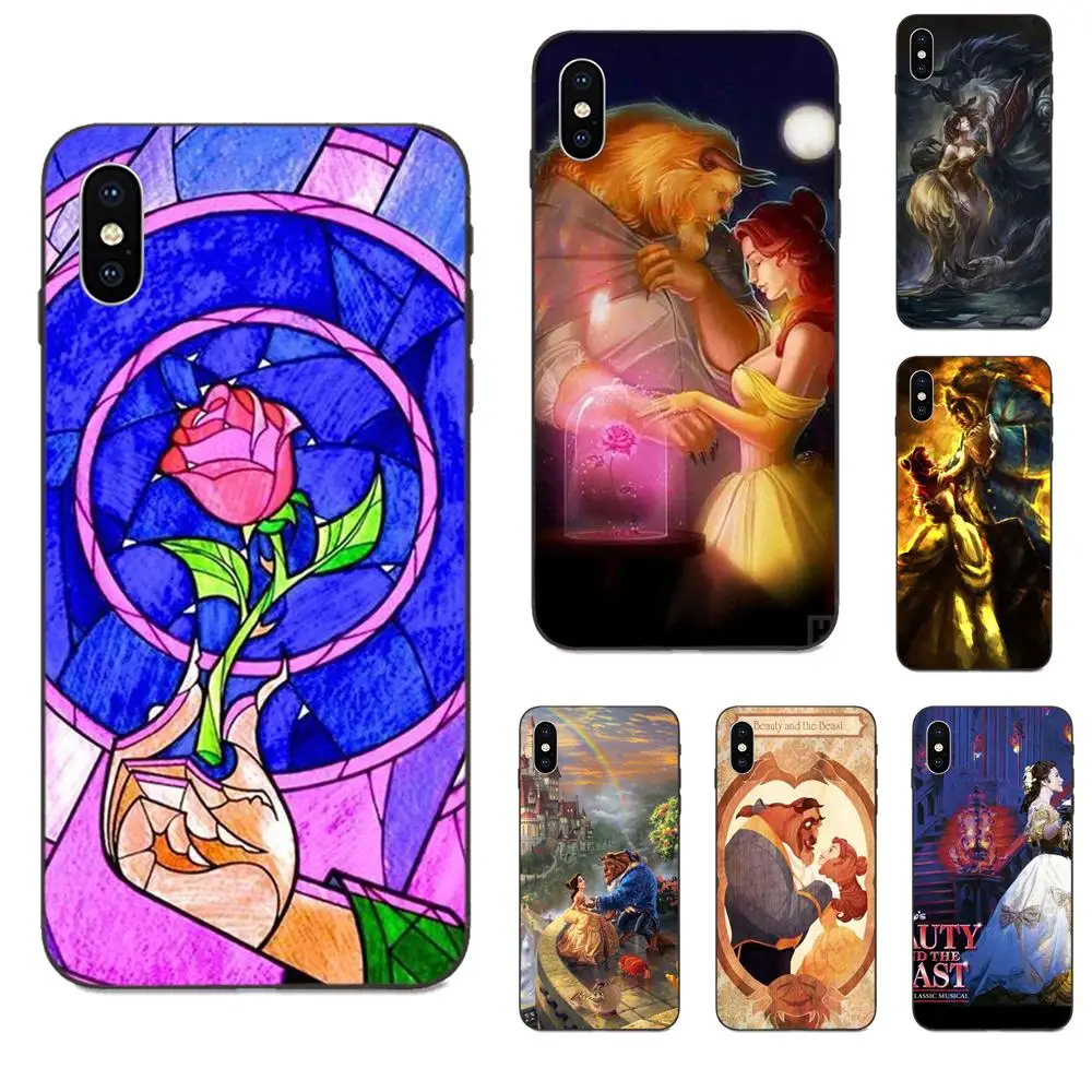 Красно-розовое витражное стекло Beauty Beast для Huawei Mate 9 10 20 P8 P9 P10 P20 P30 Lite Mini Play Pro P smart Plus