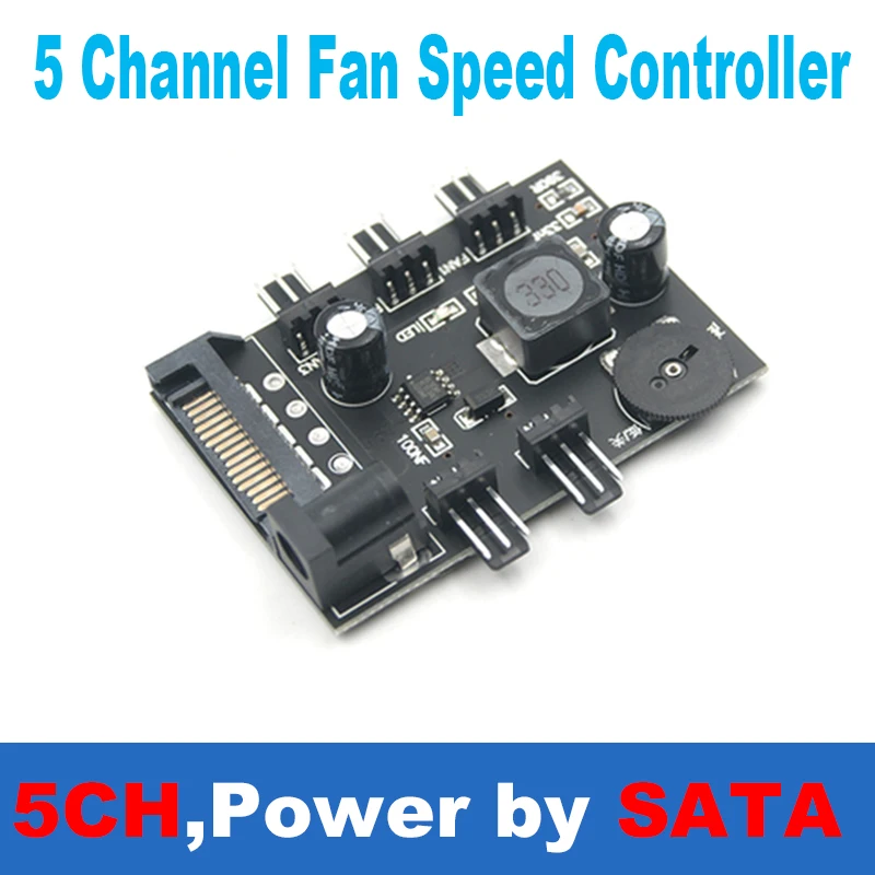 ファン速度コントローラー12V,3ピン,熱制御用,3/5溝付き,温度制御用