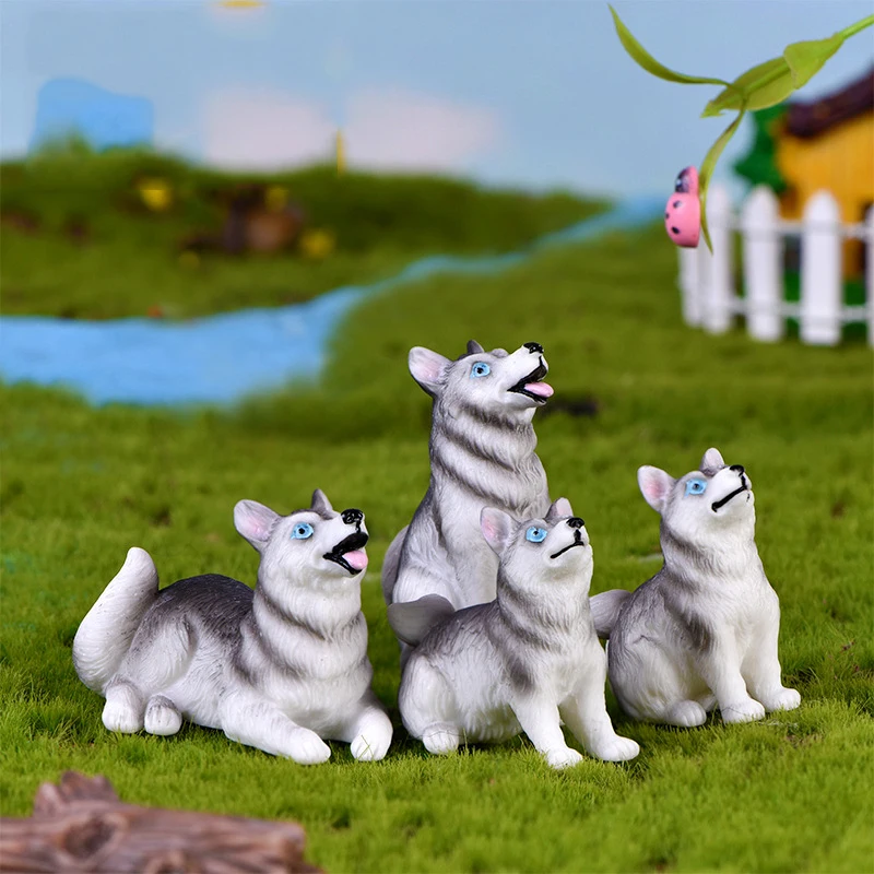 2020 DIY игрушечные фигурки собак хаски домашний декор аксессуары для украшения