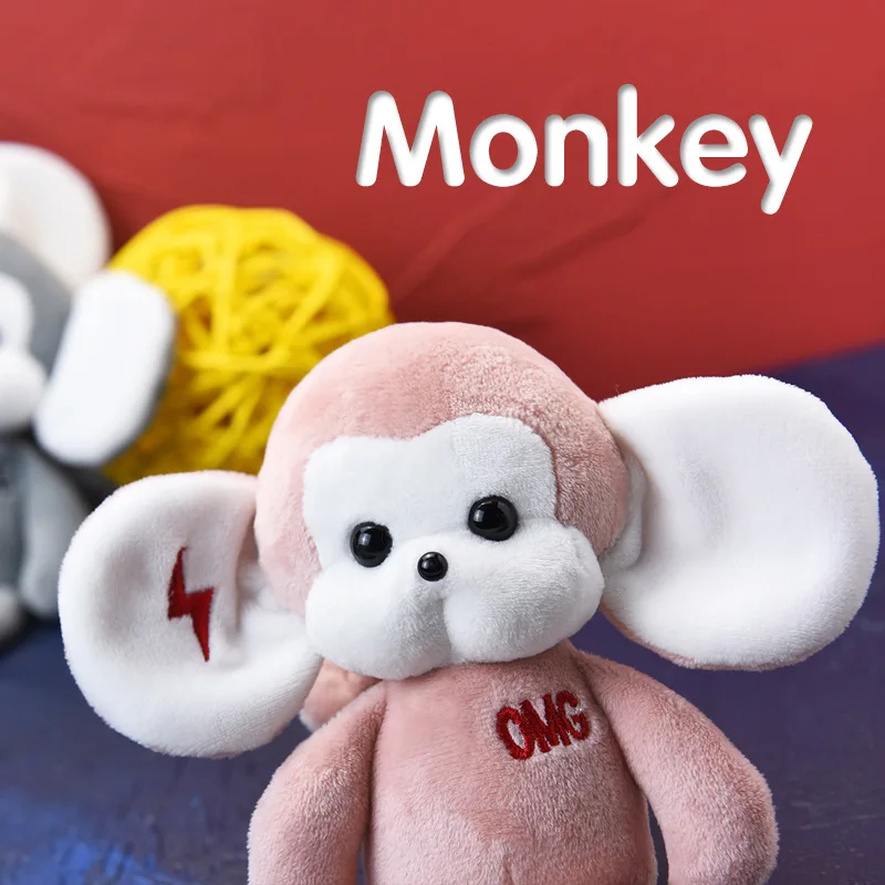 Абсолютно новая обезьяна плюшевая игрушка милая обезьяна Pandent плюшевая сумка с игрушкой Pandent кукла подарок для девочек 16 см 12 шт./лот