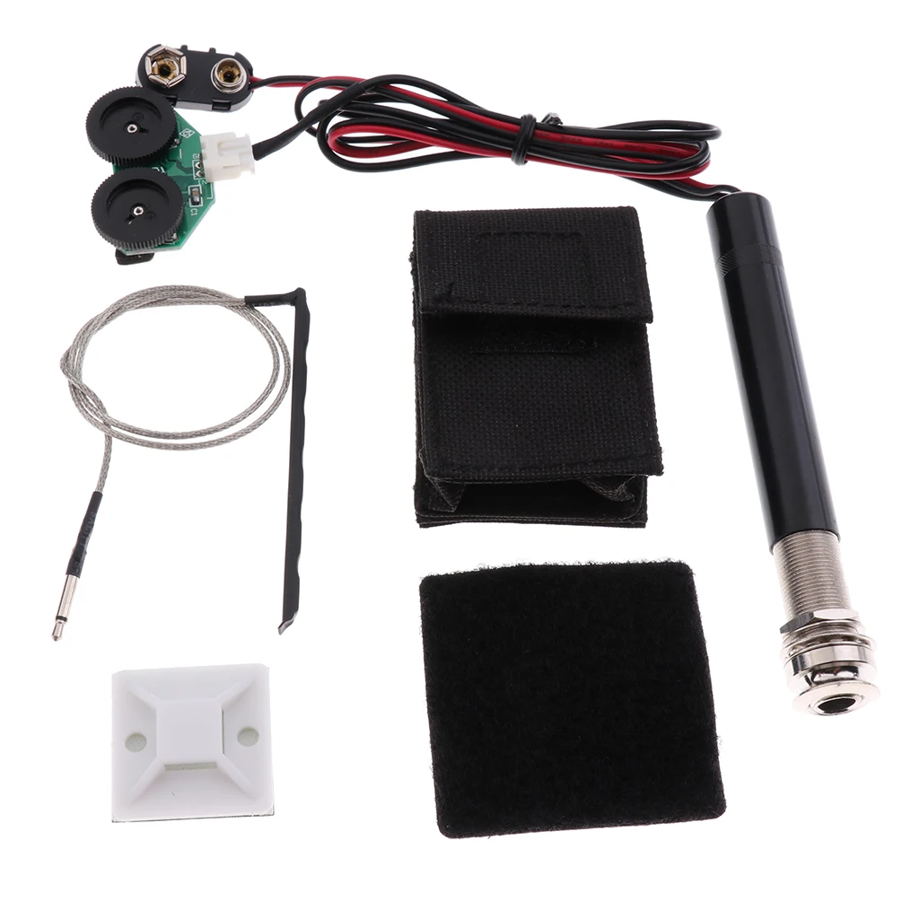 Активный Endpin Jack Preamp Piezo Pickup Kit для акустической гитары укулеле мандолина