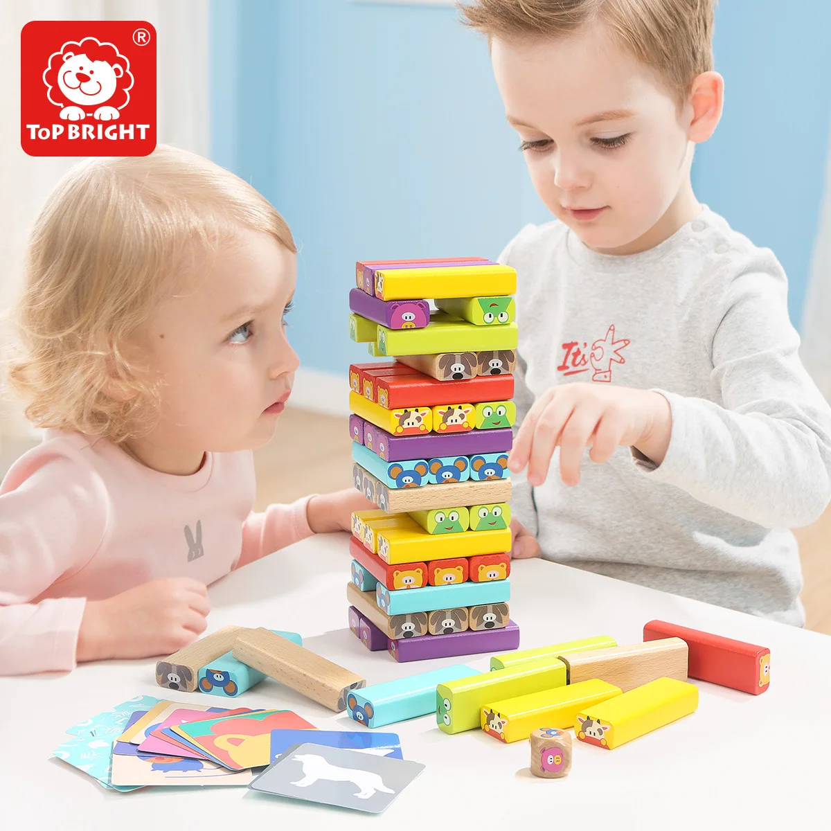 

3-6 a Year of Age Children Jenga Building Toy Parent And Child Interactive Chouchoule Stack-up Adult Bricks Pro
