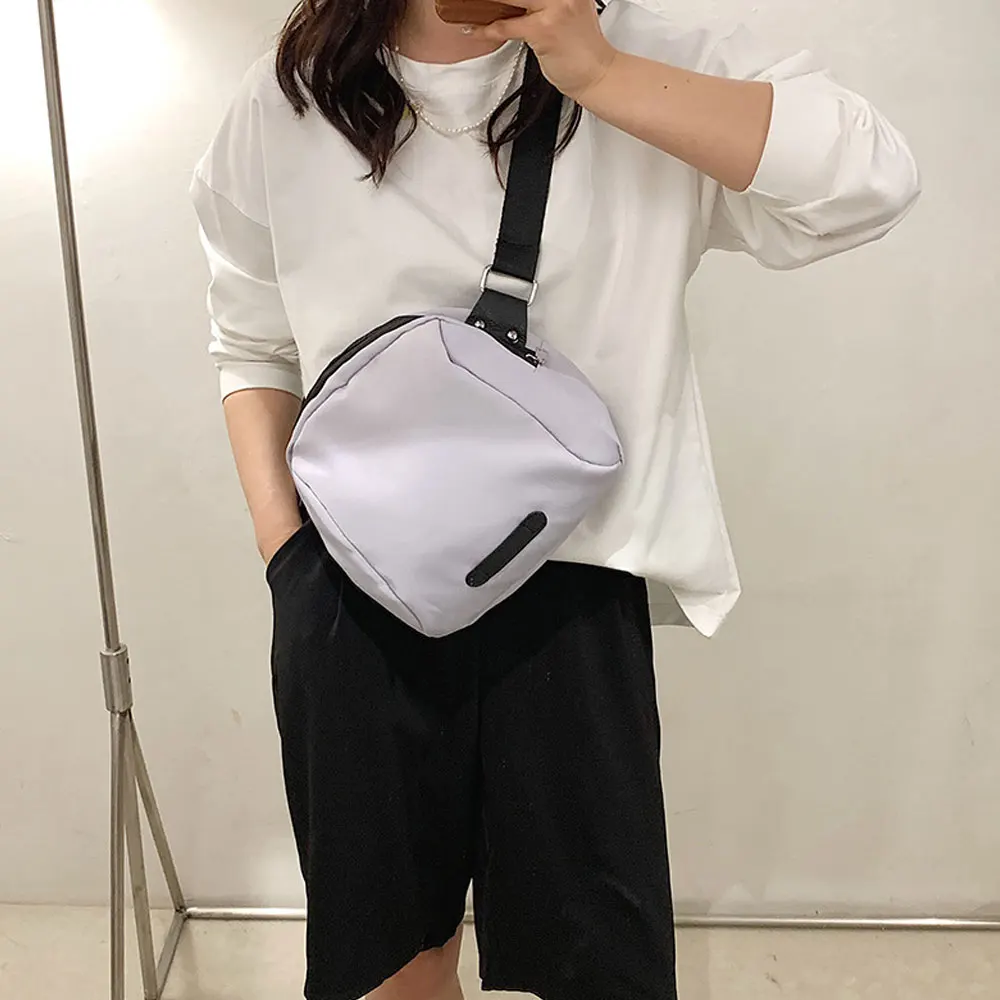 

Модная уличная Женская трендовая поясная сумка, спортивные сумки на плечо, круглая нагрудная Сумочка, маленький мессенджер, Повседневная Большая дамская сумочка