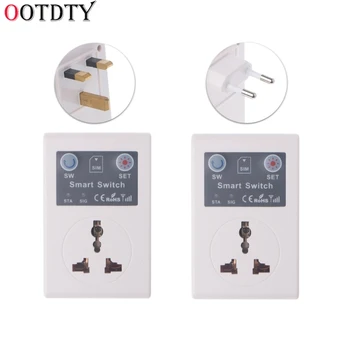 

OOTDTY EU/UK 220V Phone RC Remote Wireless Control Smart Switch GSM Socket Power Plug