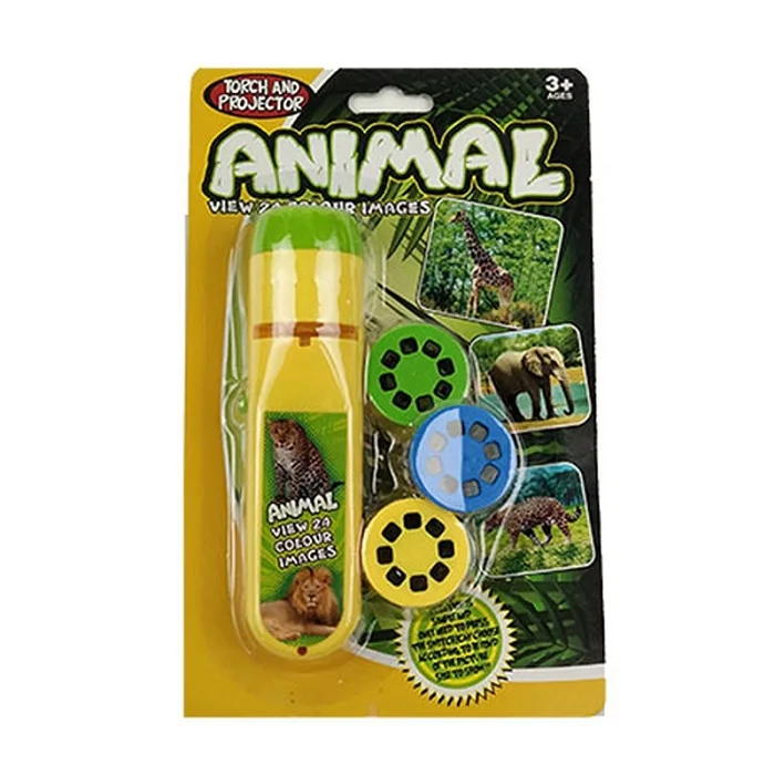 Animal World Светящийся фонарик-Проектор детские игрушки экшн-фигурка светодиодный свет Электрический светится в темноте забавные Rave Развивающие игрушки для детей - Цвет: Animal World