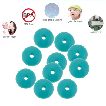 

Teether Baby Beads Silicone For DIY Making Jewelry Food Grade Safe 12*7 mm.