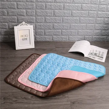 

Summer Dog Pet Mat Cat Sleeping Mats Pet Supplies Breathable Cloth Bed Blankets Pet Supplies Products Solid Pet Bed Blankets