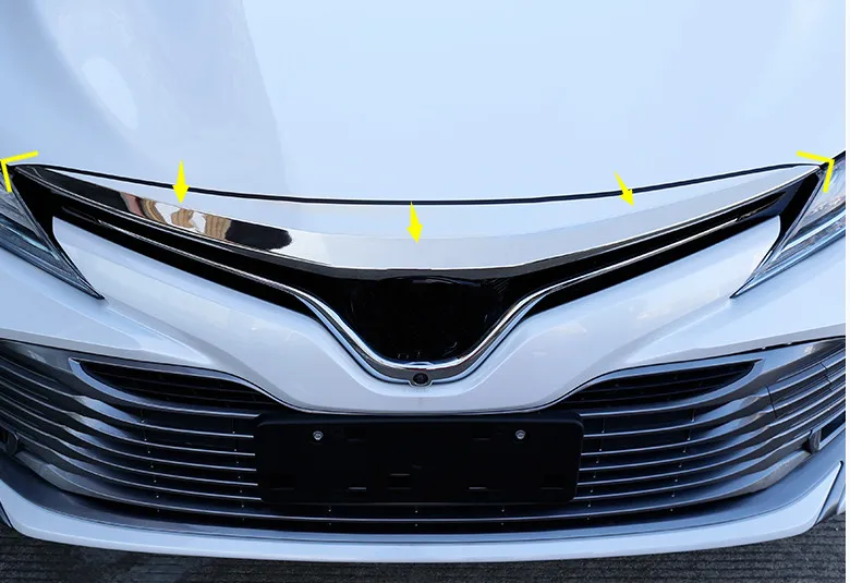 Хромированная передняя крышка капота для Toyota Camry XV70