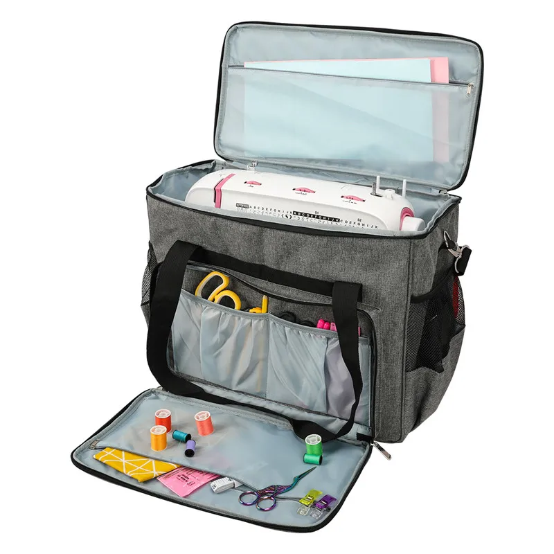 KOKNIT Large Capacity Sewing Machine Storage Bag Tote Multi-functional Portable Travel Home Organizer Bag For Sewing Accessories (19)
