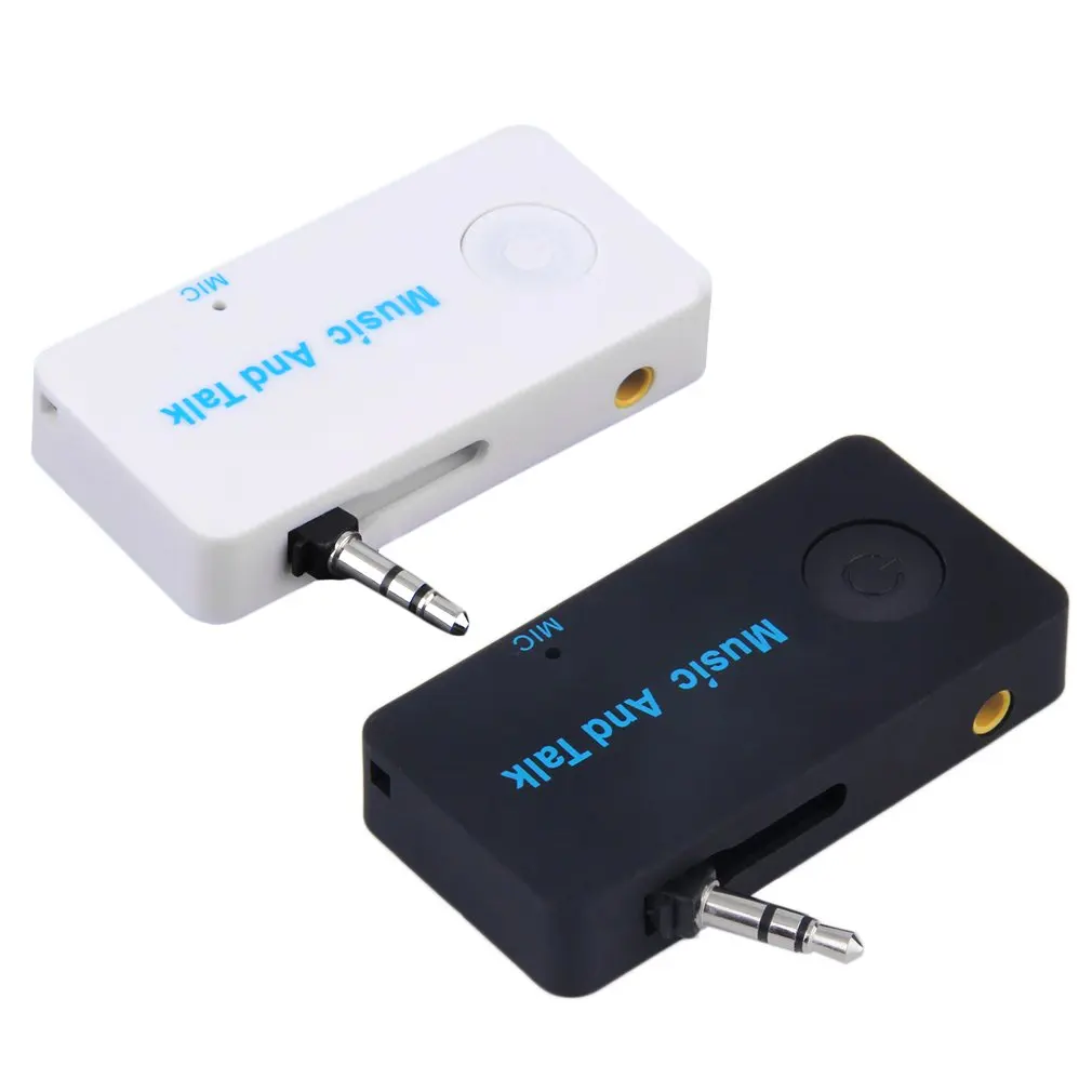 Wireless Bluetooth 3.5mm Audio Stereo Music Talk Receiver Adapter Mic