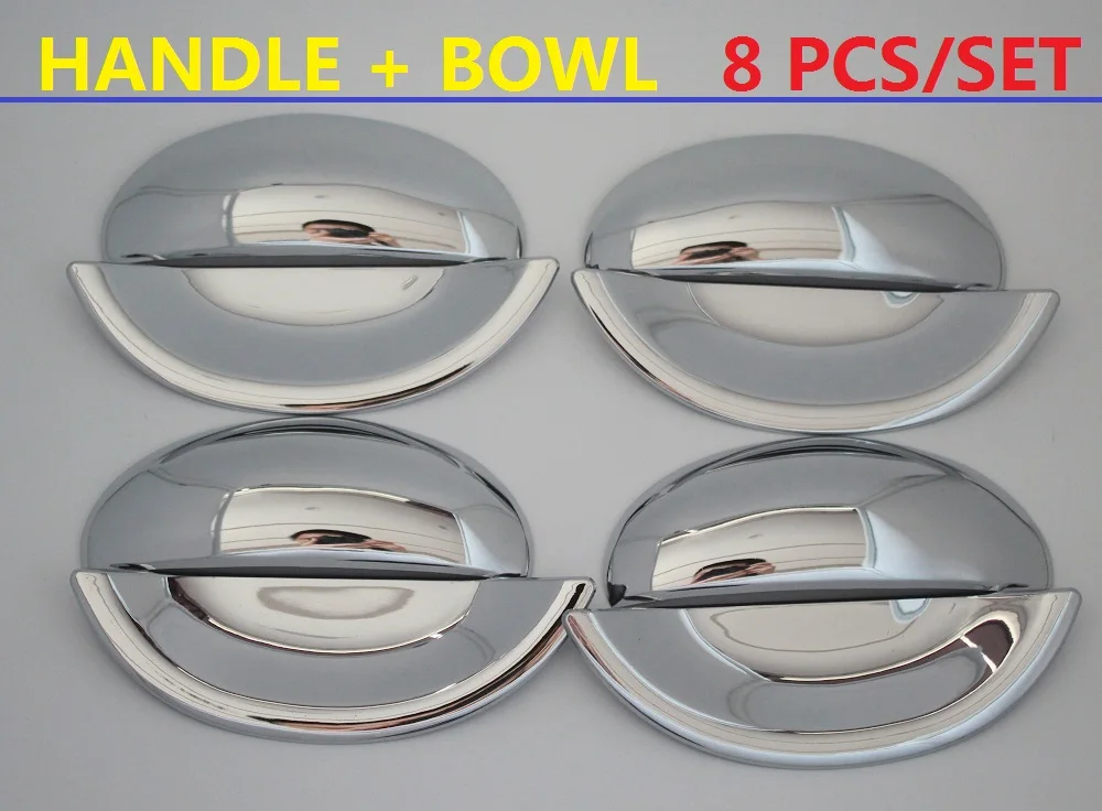 Chrome Handle Cover Trim Set For Peugeot 206 206+ 206sw 206cc Sedan 1998 1999 2002 2004-2006 08 09 107 2005-2011 13 14 BYD F0 | Автомобили