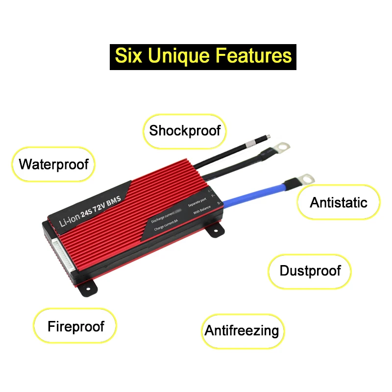 20S 80A 100A 120A 200A PCM/PCB/BMS для 72 в LiFePO4 LiNCM литий-ионный аккумулятор электрическая Автомобильная плата защиты