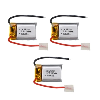 

3.7V 180mAH Battery For Syma S109G S111G MJXRC X900 X901 Remote Control Helicopter 3.7 V 180 mAH 651730