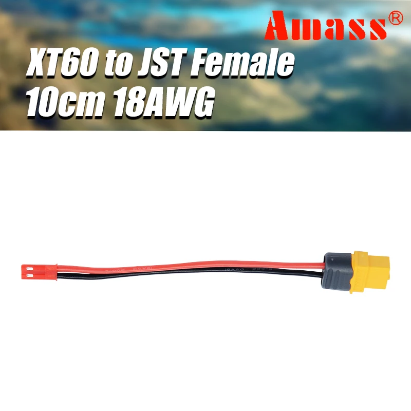 

AMASS 10cm 18AWG XT60 Female Plug to JST Female Plug Cable Connector Lines Adapter for Battery Charging Adapter Connector line