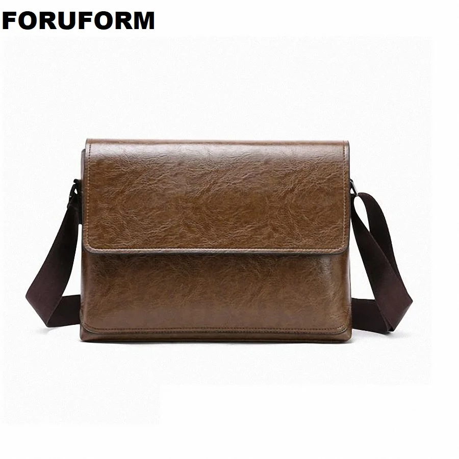 

Men Messenger Bags Men's Fashion Business Travel Shoulder Bags male PU Leather Briefcase Men Crossbody Bag Handbag