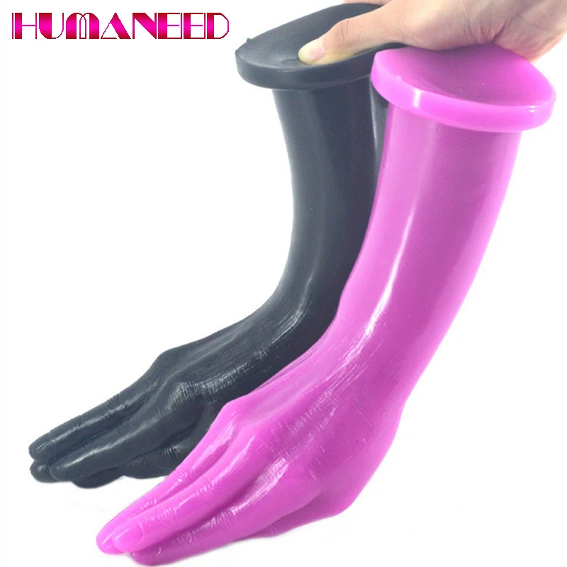 30*7.6cm Realistic Arm Huge Dildo Fist Hand Anal Plug Butt Penis Plug Female Masturbator Clitoral Stimulator Sex Toys For Women