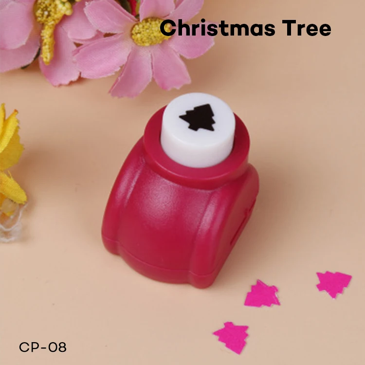 Christmas Tree 1 шт. Мини поделки для скрапбукинга ручной работы дырокол для открыток для поделок подарочная карта бумажный Дырокол CL-1203 - Цвет: Christmas Tree