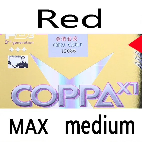 Donic COPPA X1 золотые прыщи в настольном теннисе резиновая губка для пинг-понга Tenis De Mesa - Цвет: Red MAX medium