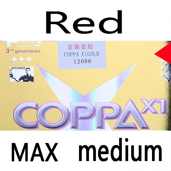 Red MAX medium Donic COPPA X1 золотые прыщи в настольном теннисе резиновая губка для пинг-понга Tenis De Mesa - Цвет: Red MAX medium