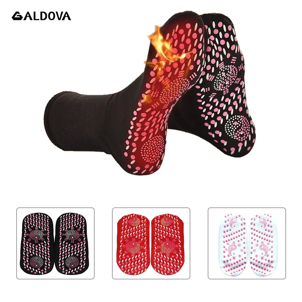 Носки с подогревом турмалиновые Самонагревающиеся Магнитная терапия удобные