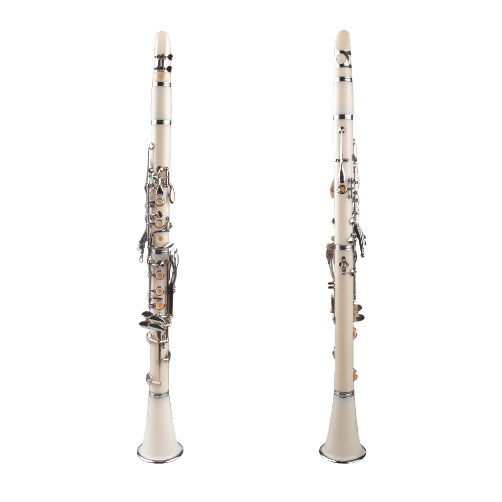 Naomi Professional Falling Tune B 17 ключ кларнет ABS Комплект для кларнета W/кларнет+ тростники+ ремень+ чехол+ компоненты для студента белый