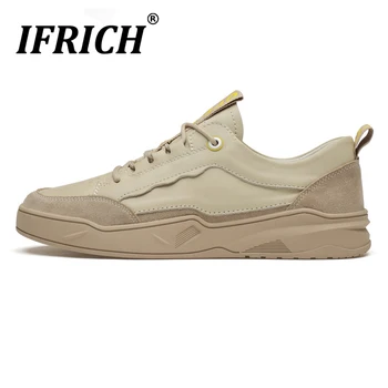 

Popular Men Young Casual Shoe Lace Up Mens Designer Sneakers Luxury Brand Fashion Shoe Mens Genuine Leather Casual Men Sneakers