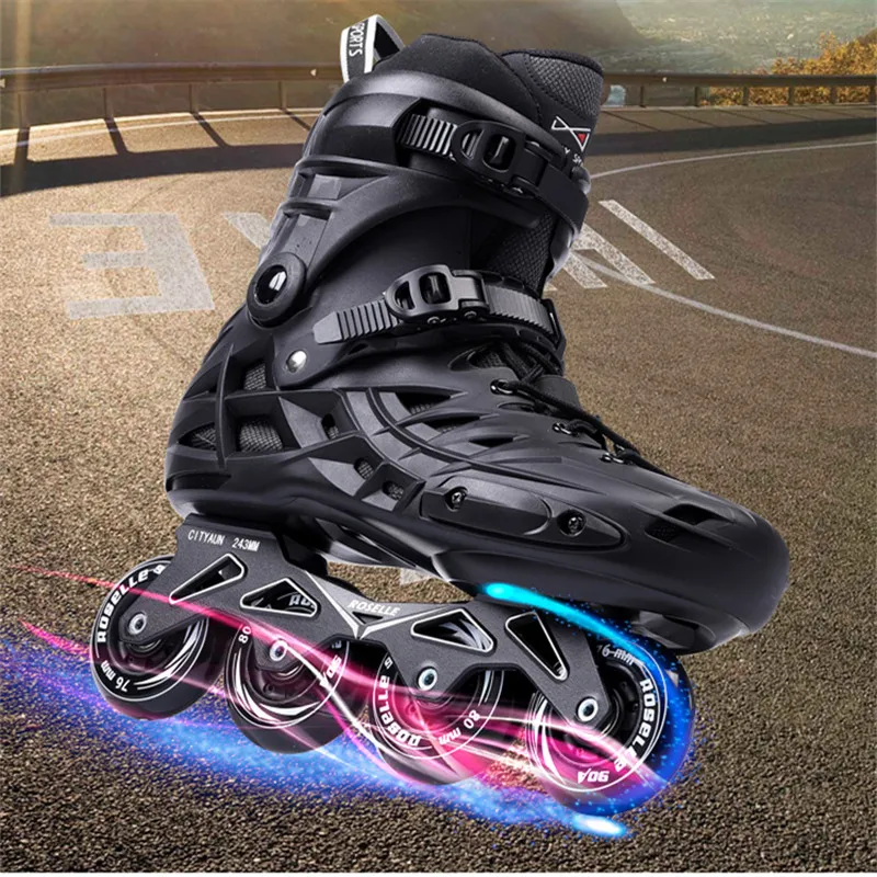 

Big Size! Adult's Roller Skates Sneakers foot length 275mm 285mm Inline FSK Slalom Skating Patines Large Feet for SEBA EUR 45 46