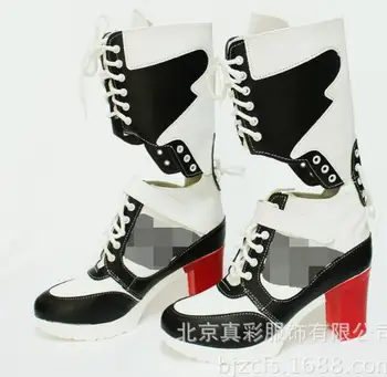 

Harley quinn costume cosplay suicide squad suicide squad accessori donne nere per harley scarpe harley quinn stivali boot