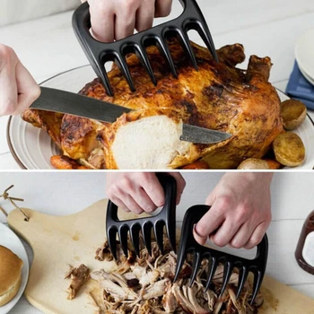 

BBQ Meat Claws Shredding Black Lift Tongs Pull Handler handling Fork Pork