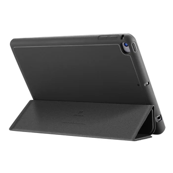 

HOT-for 2019 iPad Mini 4 PU Holder Leather Case TPU Protective Case with Press Pen Anti-Lost Card Slot Design Protective Case