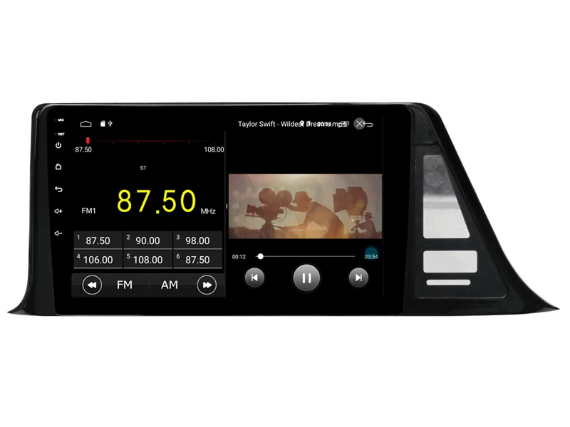 Cheap Built in 4G Lte car Intelligent navigation tape recorder 9.0 android car gps radio multimedia player for toyota CHR 4