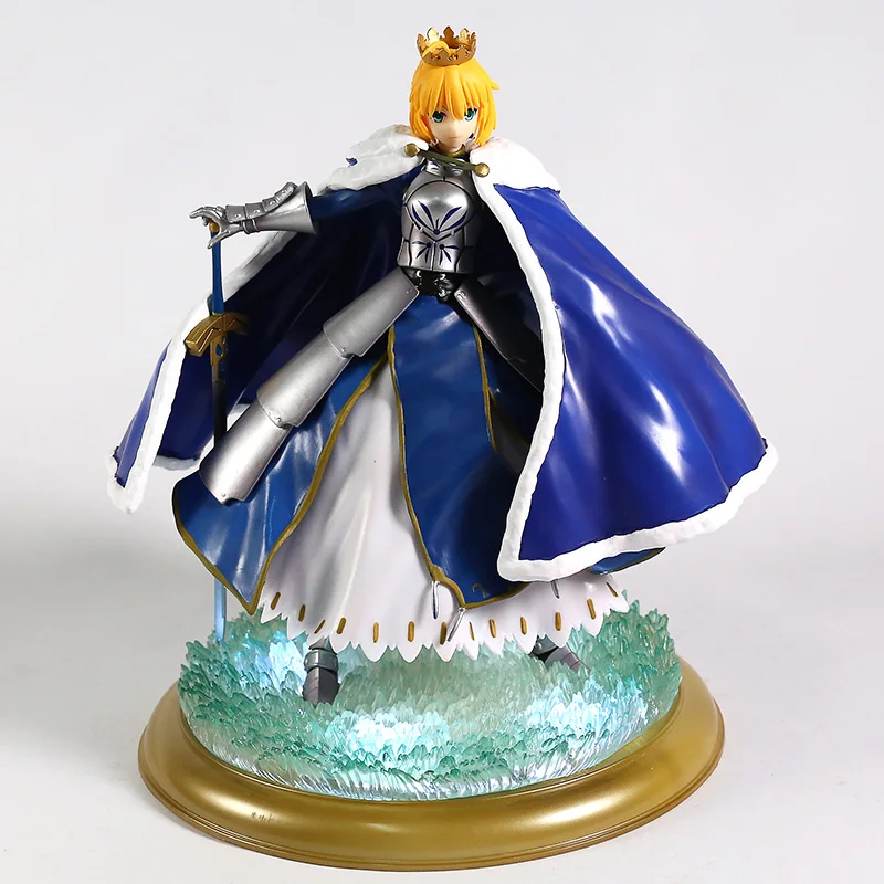 Fate/stay Night Saber Arutoria Pendoragon Deluxe Edition со светодиодный светильник из смолы Коллекционная модель игрушки