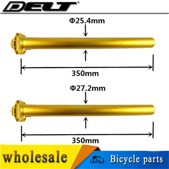 

1pcs gold Fixed Gear MTB BMX Mountain Road bike bicycle seatpost 25.4/27.2x350mm aluminum bicycle bike parts Accessories