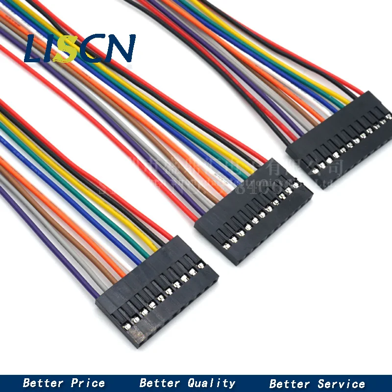 2.54MM 2.54 Wire Dupont Line female to female 1P2 3 4 5 6 7 8 9 10 12 Pin Dupont cable connector JUMPER CABLE WIRE FOR PCB Wire Connector Terminals Wire Connector Electrical Connectors Electrical Connector Jumper Cable Jumper Wire Cable Connector Pcb Connector 10PCS