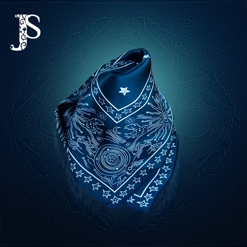  JS modest gentleman men's and women's general silk handkerchief small square scarf gentleman suit s
