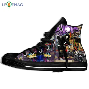 

Custom Sneakers Hot Hip Hop Rockfor Men/high Quality Hip Hop Rock Canvas Trends Comfortable Ultra Light Sports Shoes