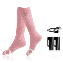 

Electric Socks Unisex Battery Powered Heat Insulated Socks Kit Rechargeable Winter Warm Therm Heating Socks Chilly Feet Battery