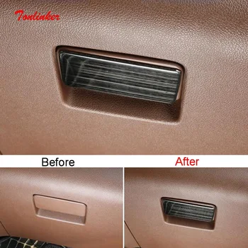 

Tonlinker Interior Car Gloves Storage Handle Cover sticker For GWM Poer 2020 Car styling 1 PCS Stainless steel Cover Stickers