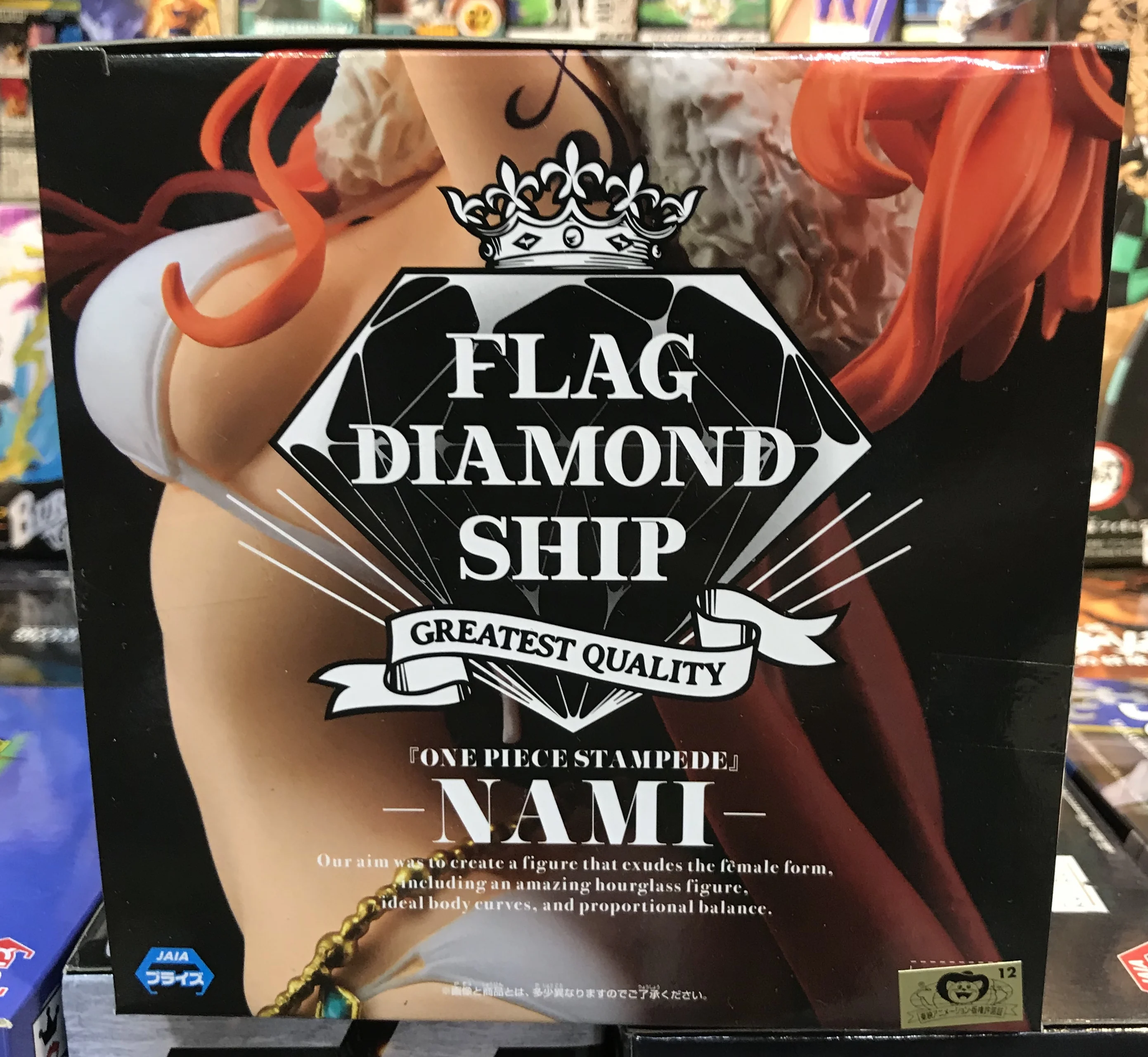 Kopen Originele BANPRESTO OP Een Stuk Stampede Vlag Diamond Schip NAMI action Figure Figurals Beeldje Brinquedo