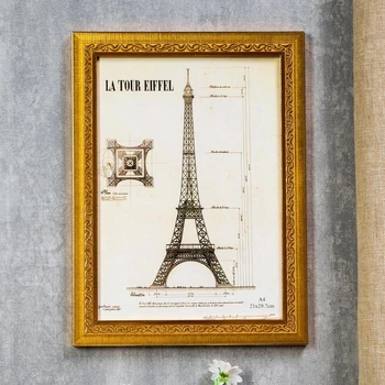 

Photo frame plastic A4 "Orpheus" 33,5x25 cm gold 1636273
