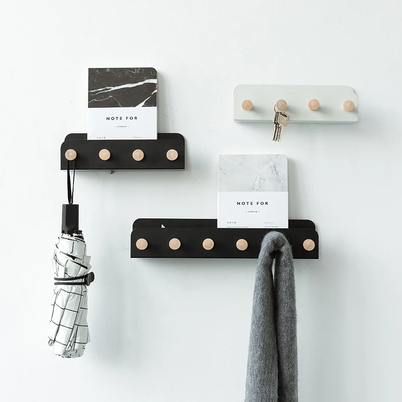 3 4 5 6holes Wall Mounted Hanger Hooks Coats Rack Hanger Hooks Coats Rack Wall
