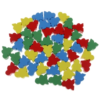 

50pcs Human Shape Wooden Chess For Kindergarten School Game Kids Board Game