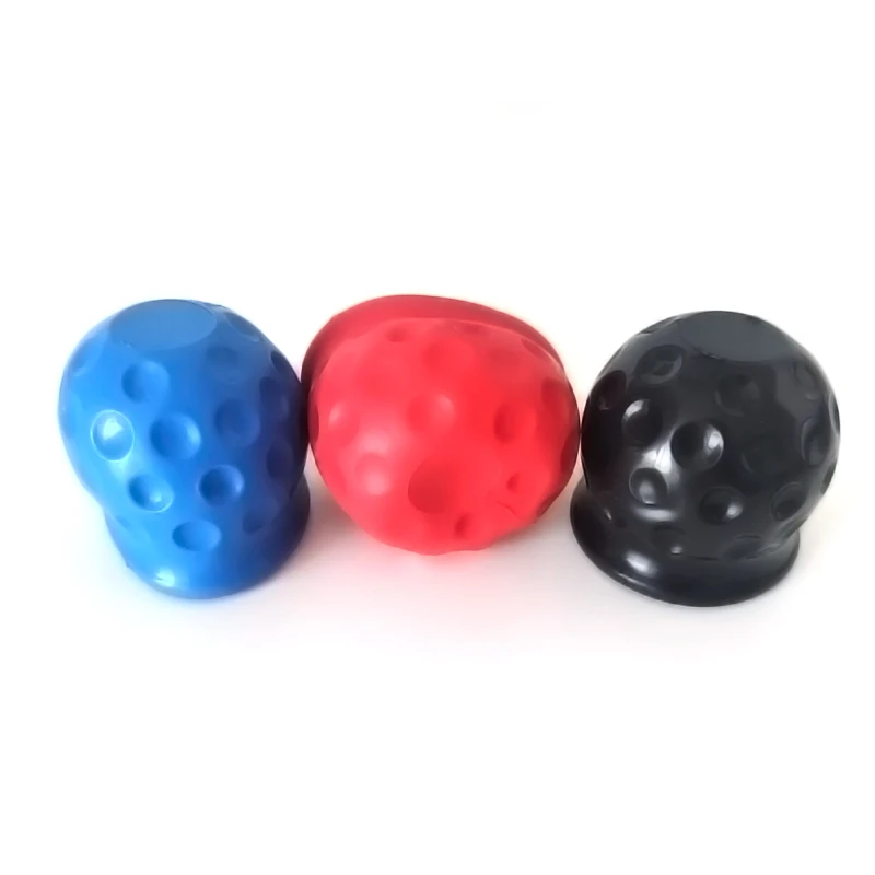 3 Tappi Copertura Per Sfera Gancio Traino 50 Mm - Proteggi Il Gancio Della Tua Auto/Rimorchio - In Plastica PVC Nera