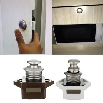 

Mini Push Button Drawer Lock Mayitr Caravan Motorhome Catch Lock Cupboard Tools Hardware Lock Door A8O2