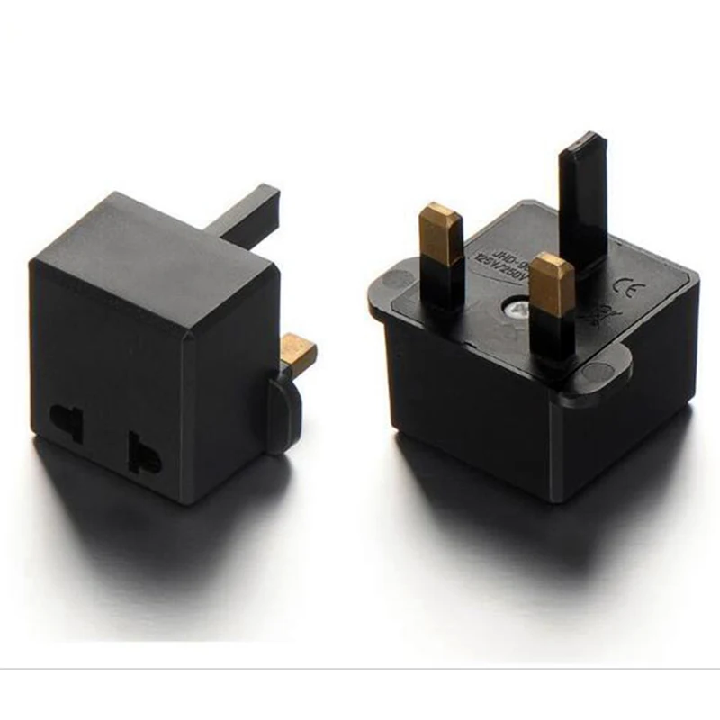 

European Euro EU US 2 Pin To UK 3Pin Plug Adapter Power Socket Travel Charger Adapter Converter Wall Charger Convert