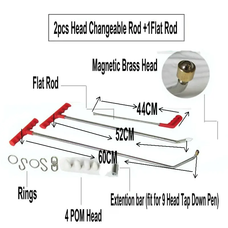Магнитные PDR крюковые инструменты Толкатель автомобильный лом безболезненные Инструменты для ремонта вмятин PDR вмятин Съемник наборы для лифтов Ding инструмент для удаления вмятин набор