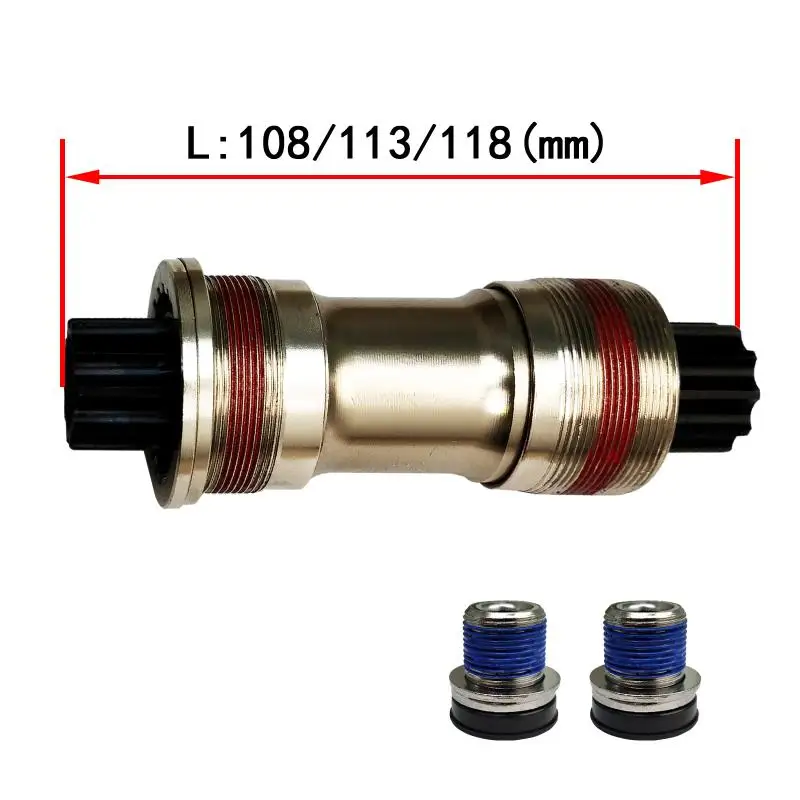 NECO B953 Bicycle Bearing Bottom Bracket / Road Bicycle Axle Axis / Mountain Bike Accessories Bicycle Parts - Цвет: 108MM
