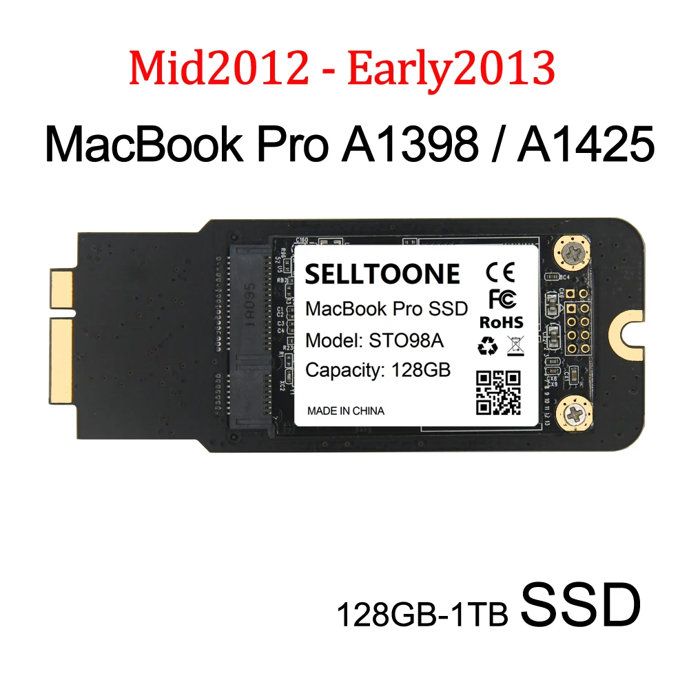 Nuovo Ssd Da 128Gb 25Gb 512Gb 1Tb Per 2012 2013 Macbook Pro Retina 13 "A1425 15" A1398 Ssd Ssd Per Mbp A1398 A1425